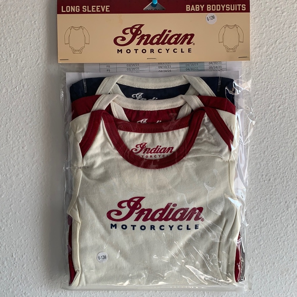 COPY - Indian Motorcycle Long Sleeve Onesie 6-12M